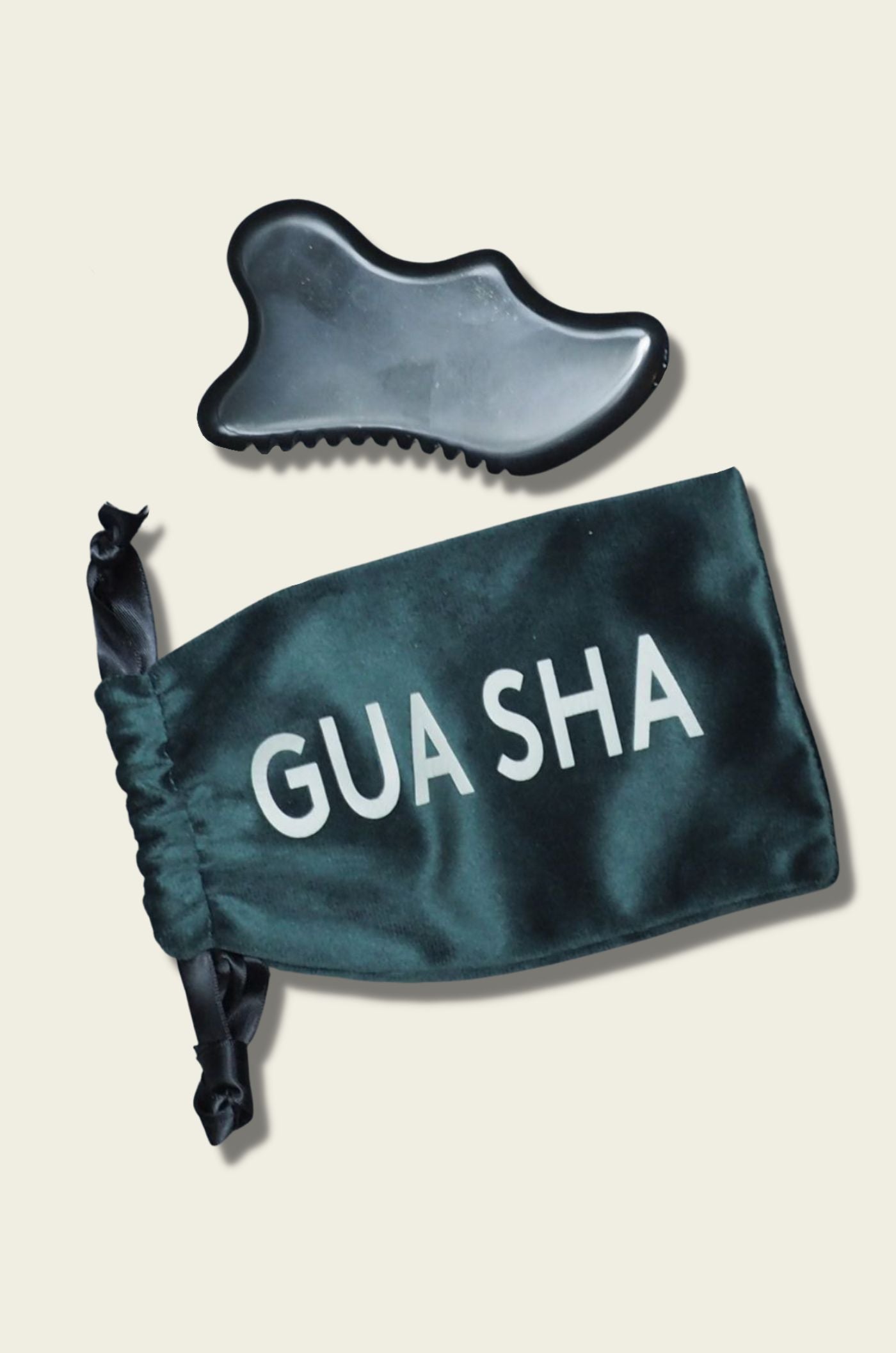 Gua Sha Face & Body Stone - Bian Stone w. Velvet Bag